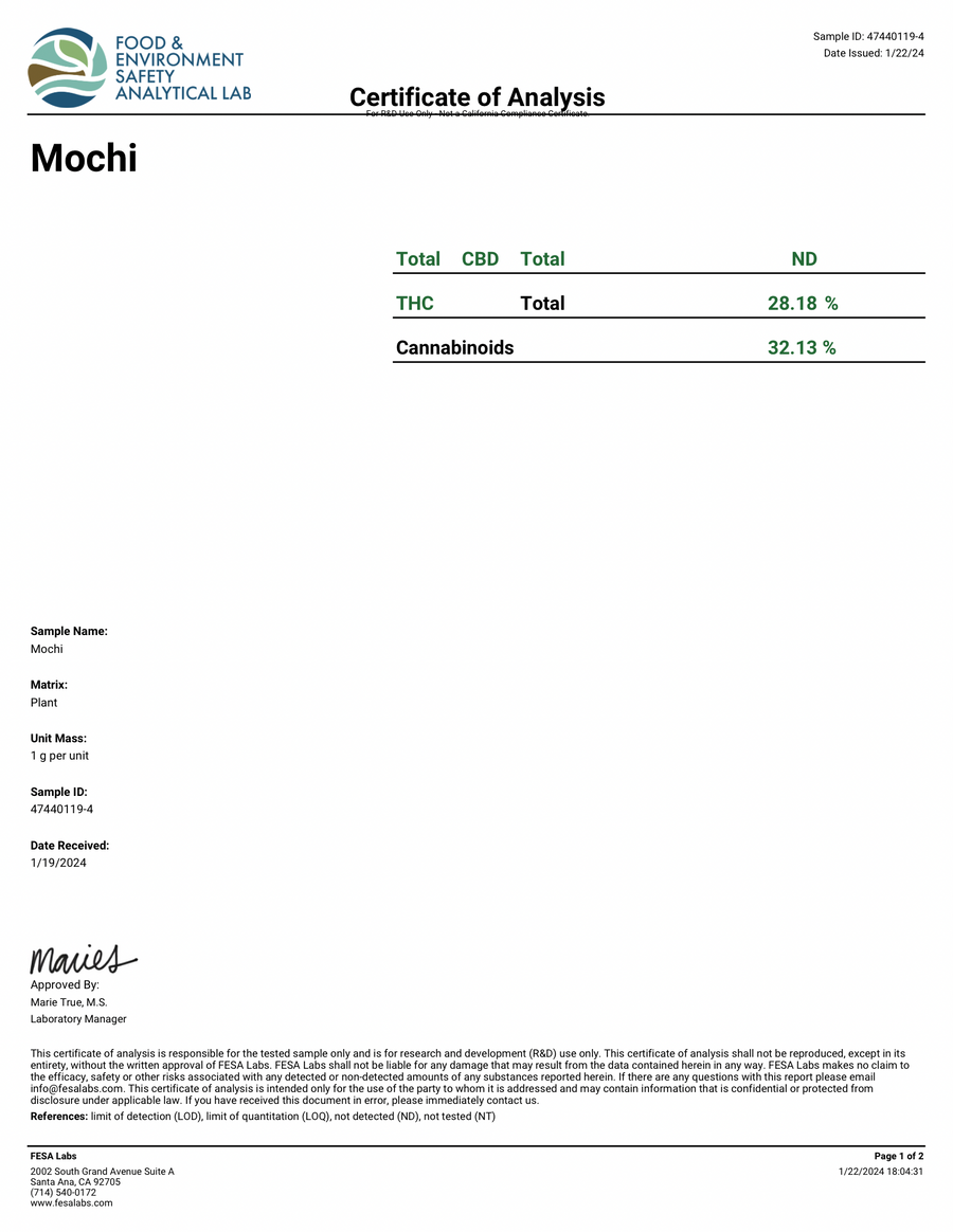 MOCHI - SATIVA | HIGH THCA HEMP FLOWER